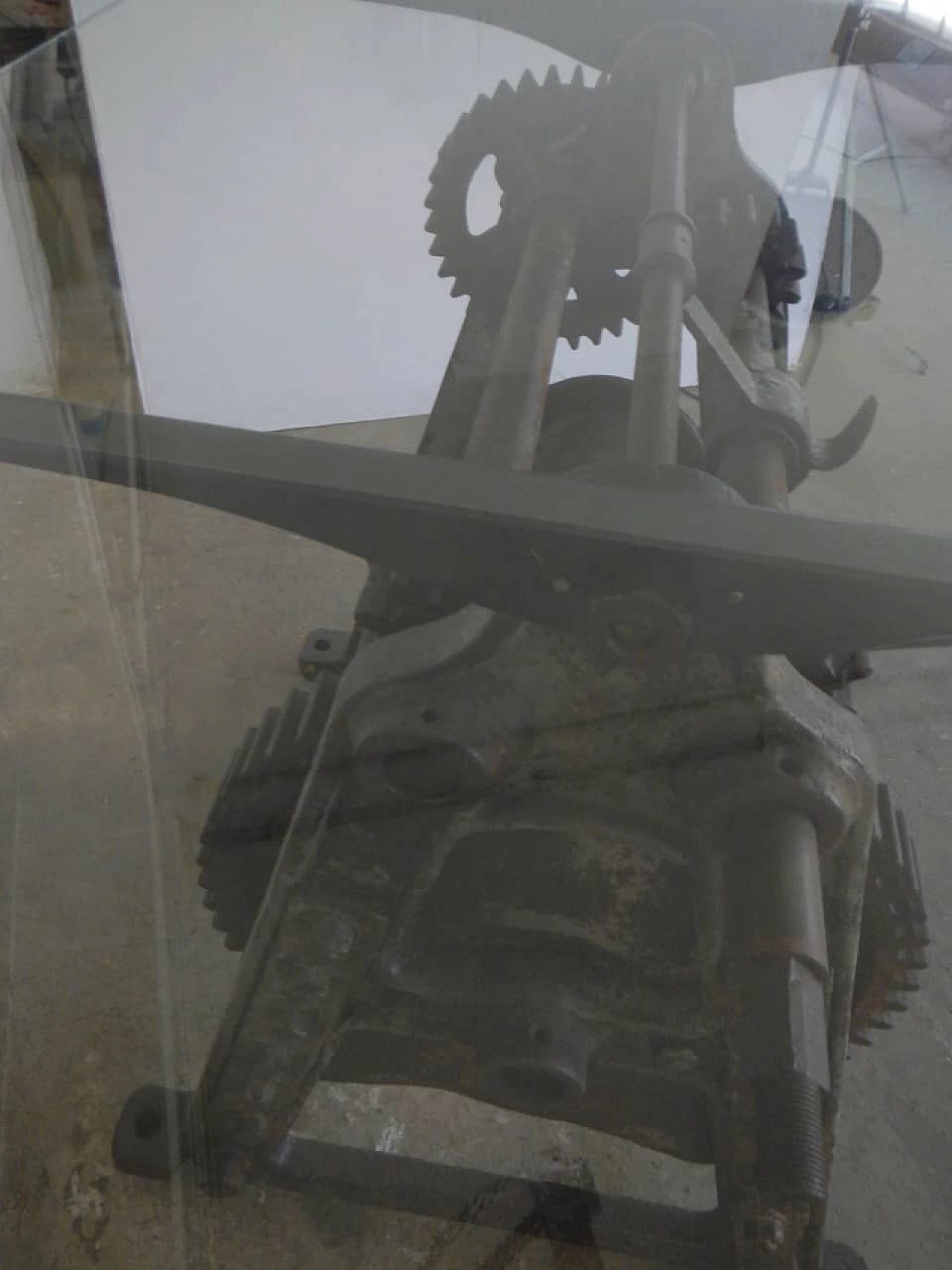 Industrial table with harbour winch, 1930's 1149187