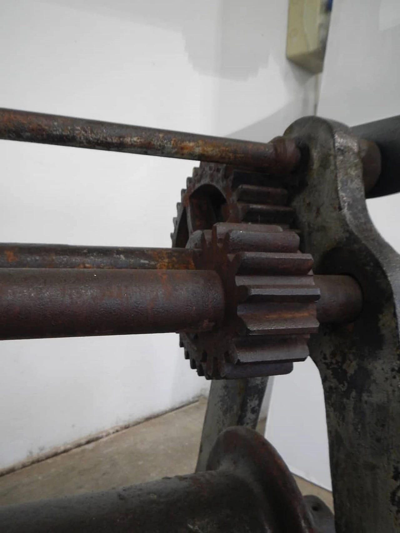 Industrial table with harbour winch, 1930's 1149189