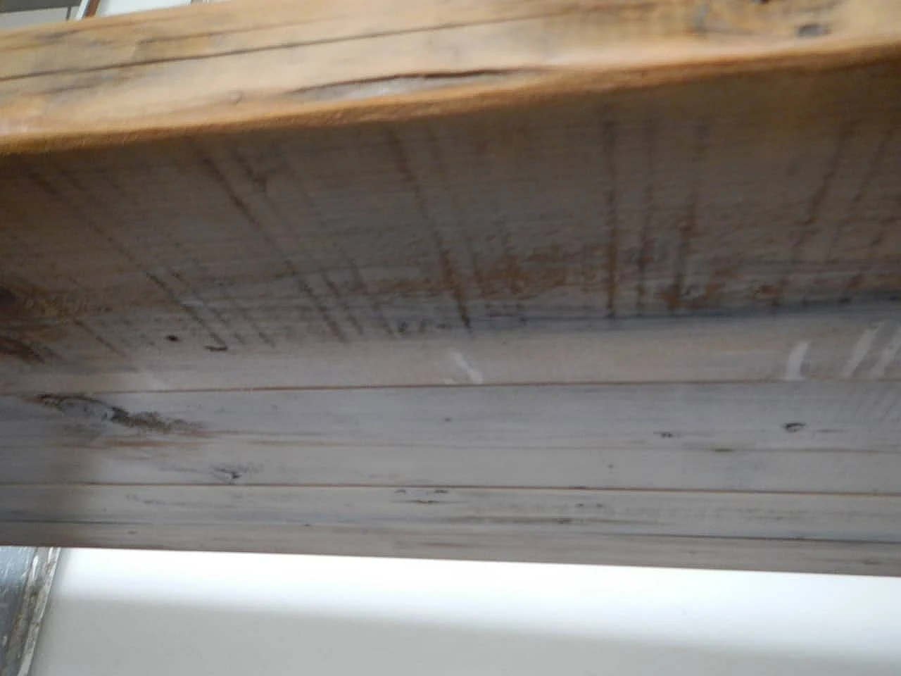 Industrial work dining table in iron and wood, 70s 1149215