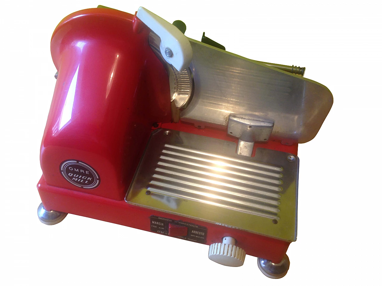 Affettatrice rossa Omre Quick Mill, anni '70 1149486
