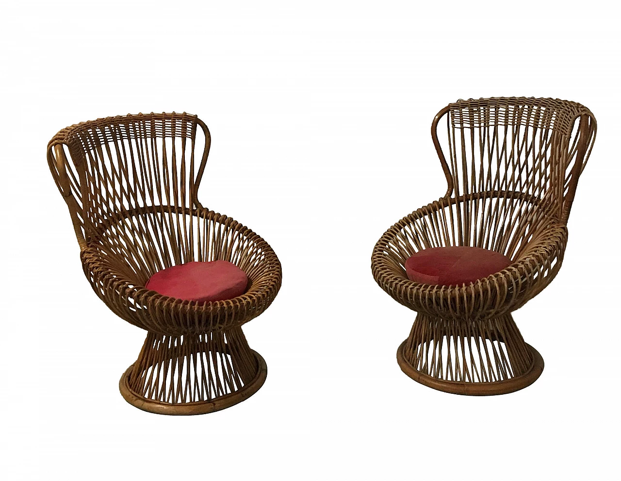 Pair of armchairs Margherita by Franco Albini for Bonacina 1149531