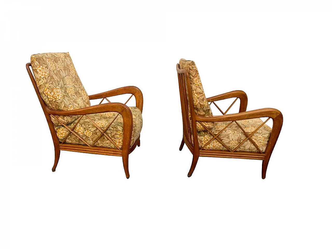 Pair of armchairs by Paolo Buffa, 1950s 1149543