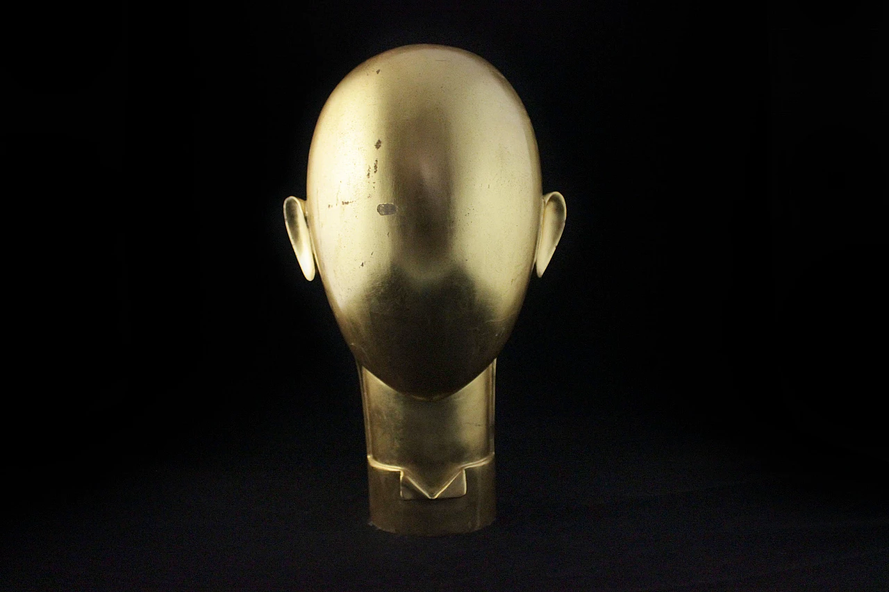 Futurist sculpture in gilded metal in the style of Franz Hagenauer, 1930s 1149568