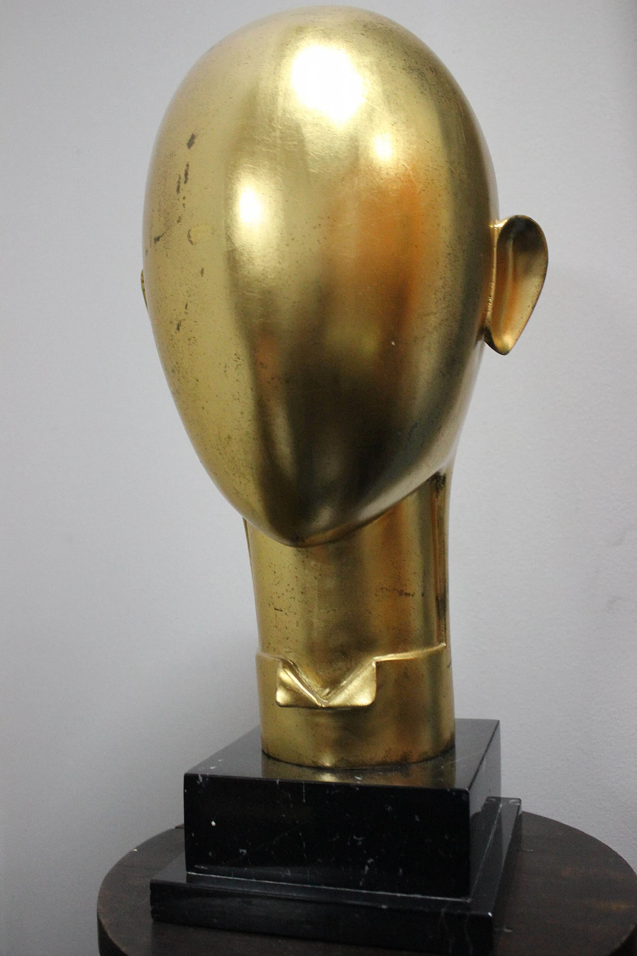 Futurist sculpture in gilded metal in the style of Franz Hagenauer, 1930s 1149569