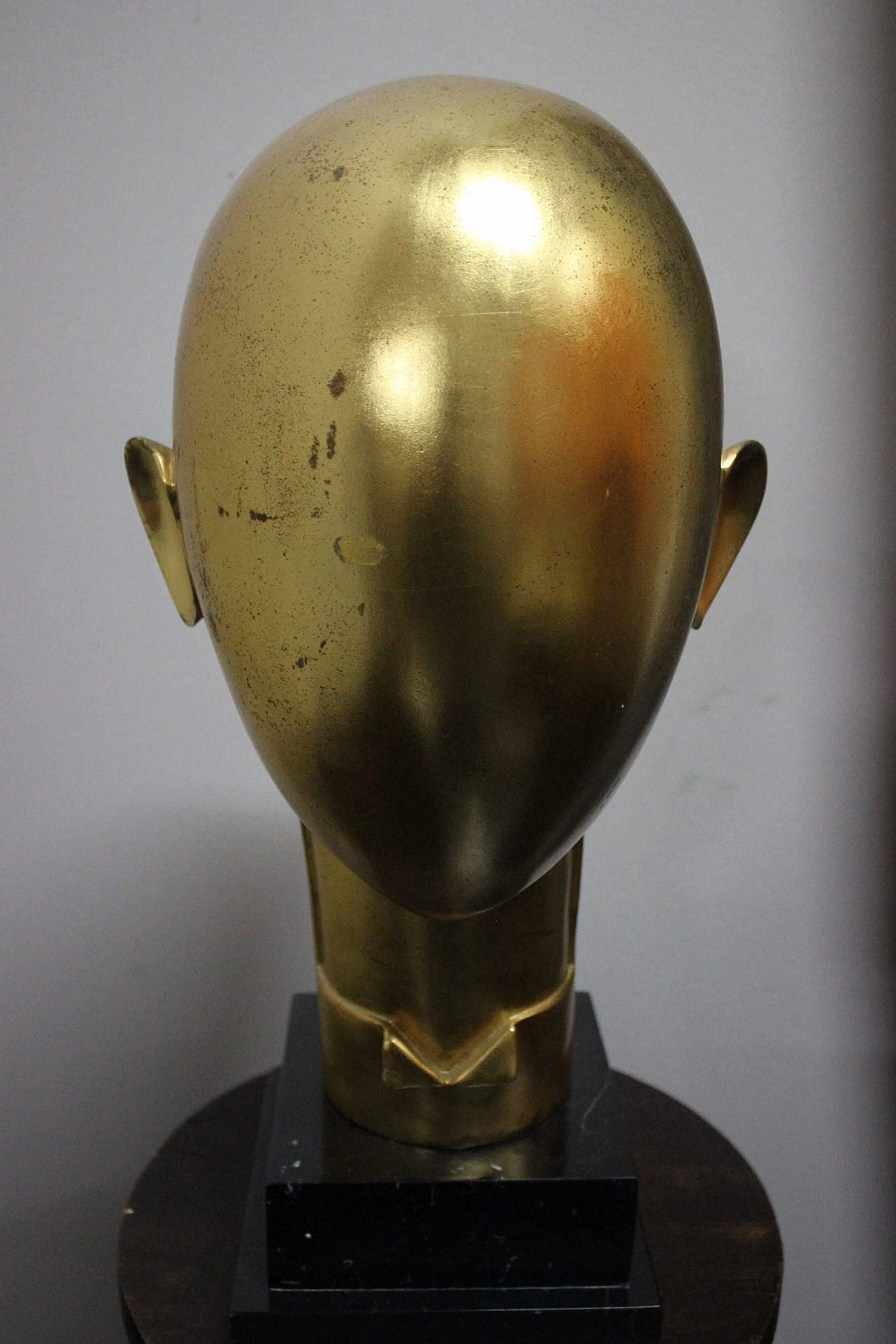 Futurist sculpture in gilded metal in the style of Franz Hagenauer, 1930s 1149572