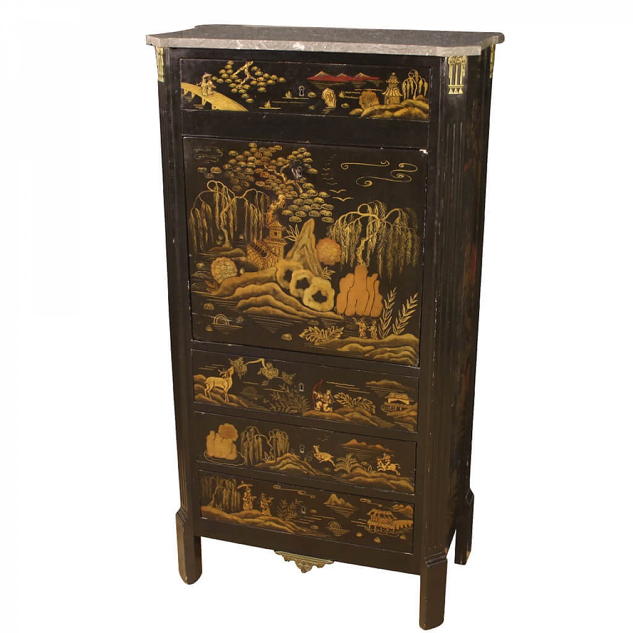 French chinoiserie lacquered secrétaire 1149664