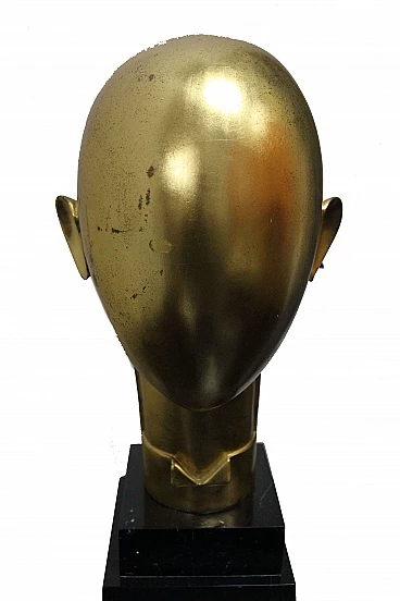 Futurist sculpture in gilded metal in the style of Franz Hagenauer, 1930s