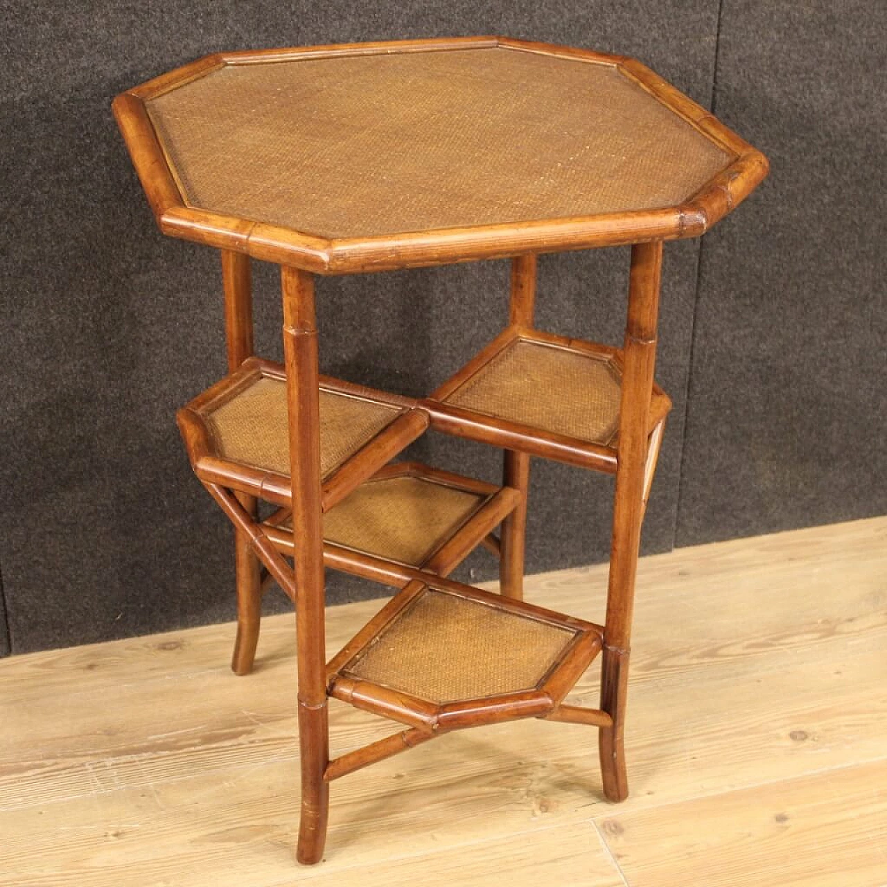 Spanish coffee table in bamboo wood 1150374