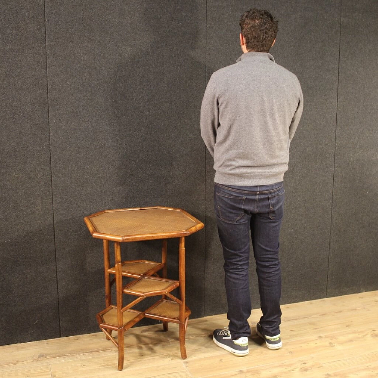 Spanish coffee table in bamboo wood 1150381