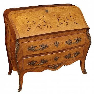 French reversal in inlaid wooden, '900