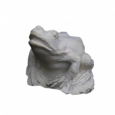 Sculpture Frog in plaster