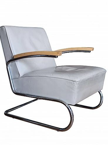 Poltrona Cantilever S411 di Robert Slezak per Thonet