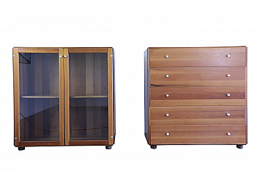 Pair of cabinet Torcello di Afra and Tobia Scarpa for Stildomus