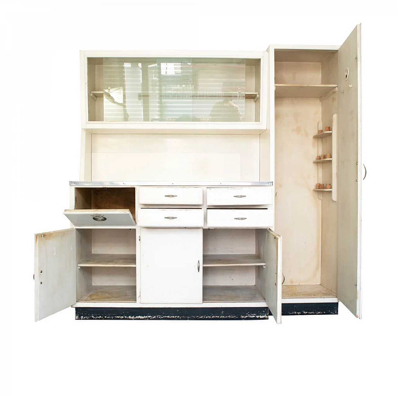 Mobile dispensa da cucina in legno, anni '50 1151073