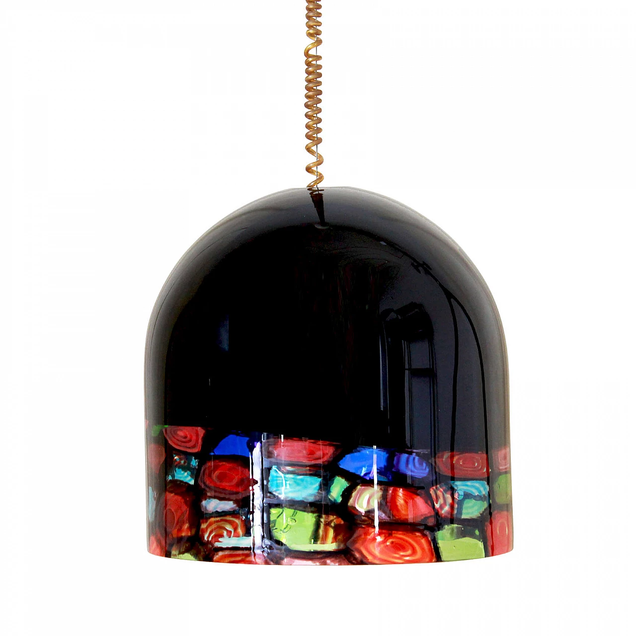 Glass chandelier by Noti Massari for Leucos, 1970s 1151389