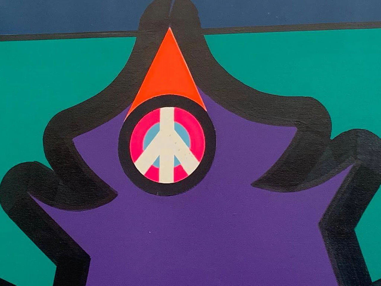 Painting Anarchic Anthropomorphic Element by Renato Volpini, 1968 1151429