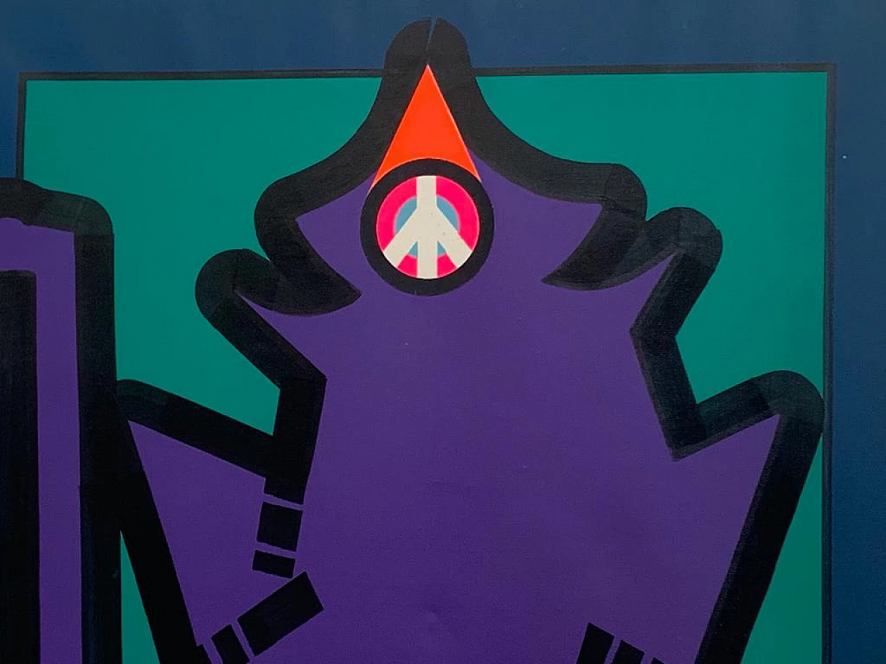 Painting Anarchic Anthropomorphic Element by Renato Volpini, 1968 1151430