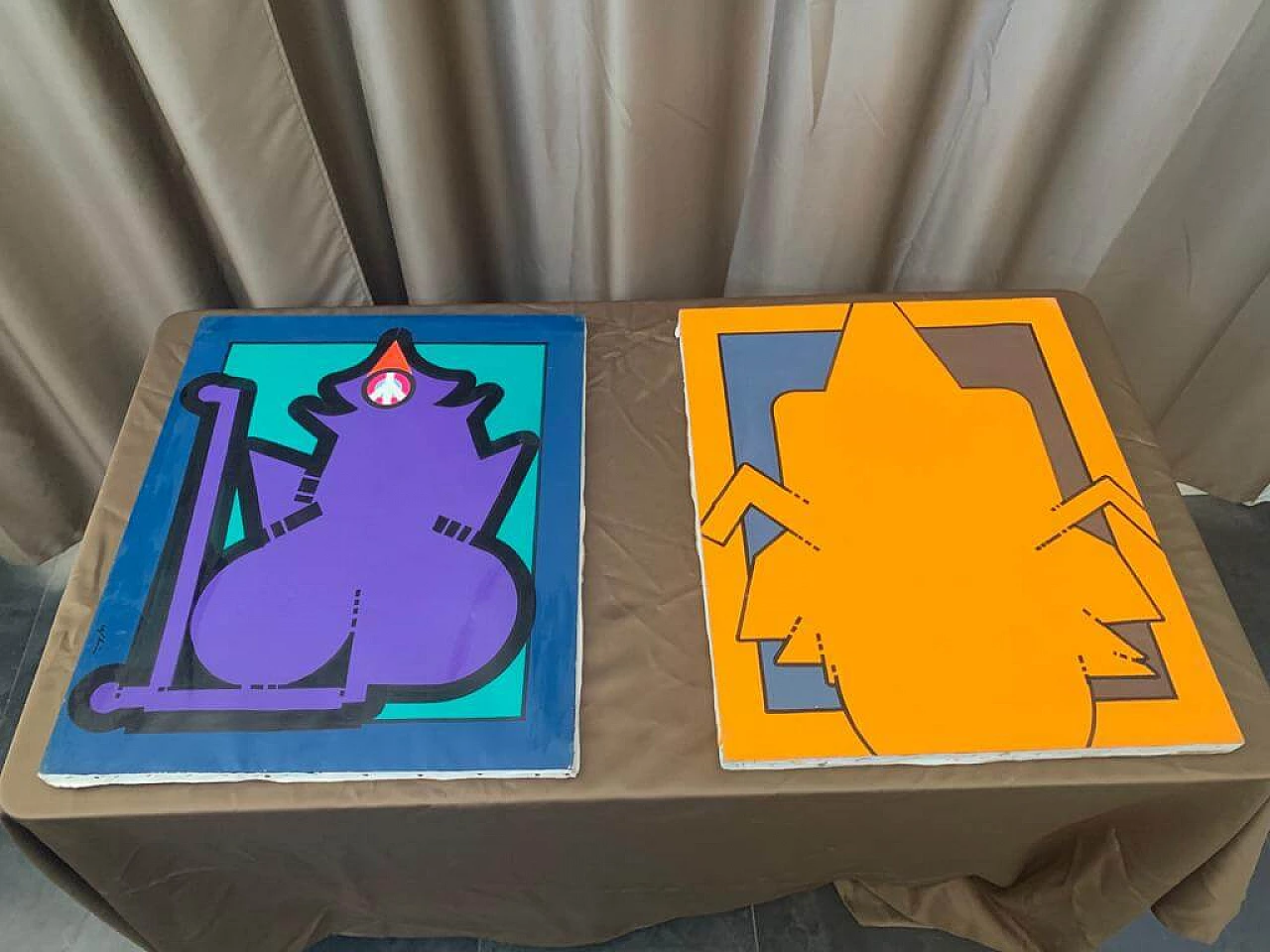 Painting Anthropomorphic Element by Renato Volpini, 1968 1151449