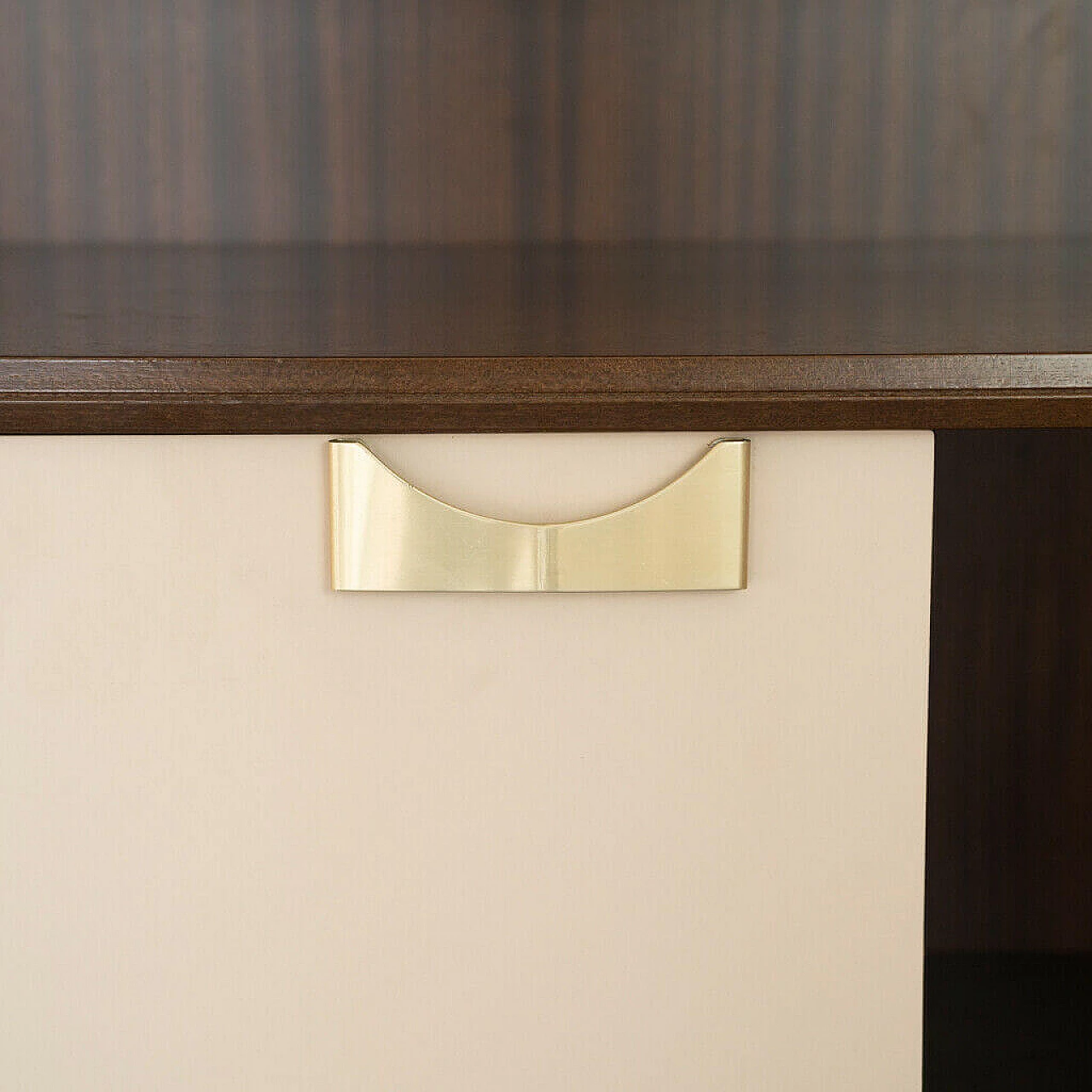 Credenza in legno e vetro di Piarotto, anni '70 1151484