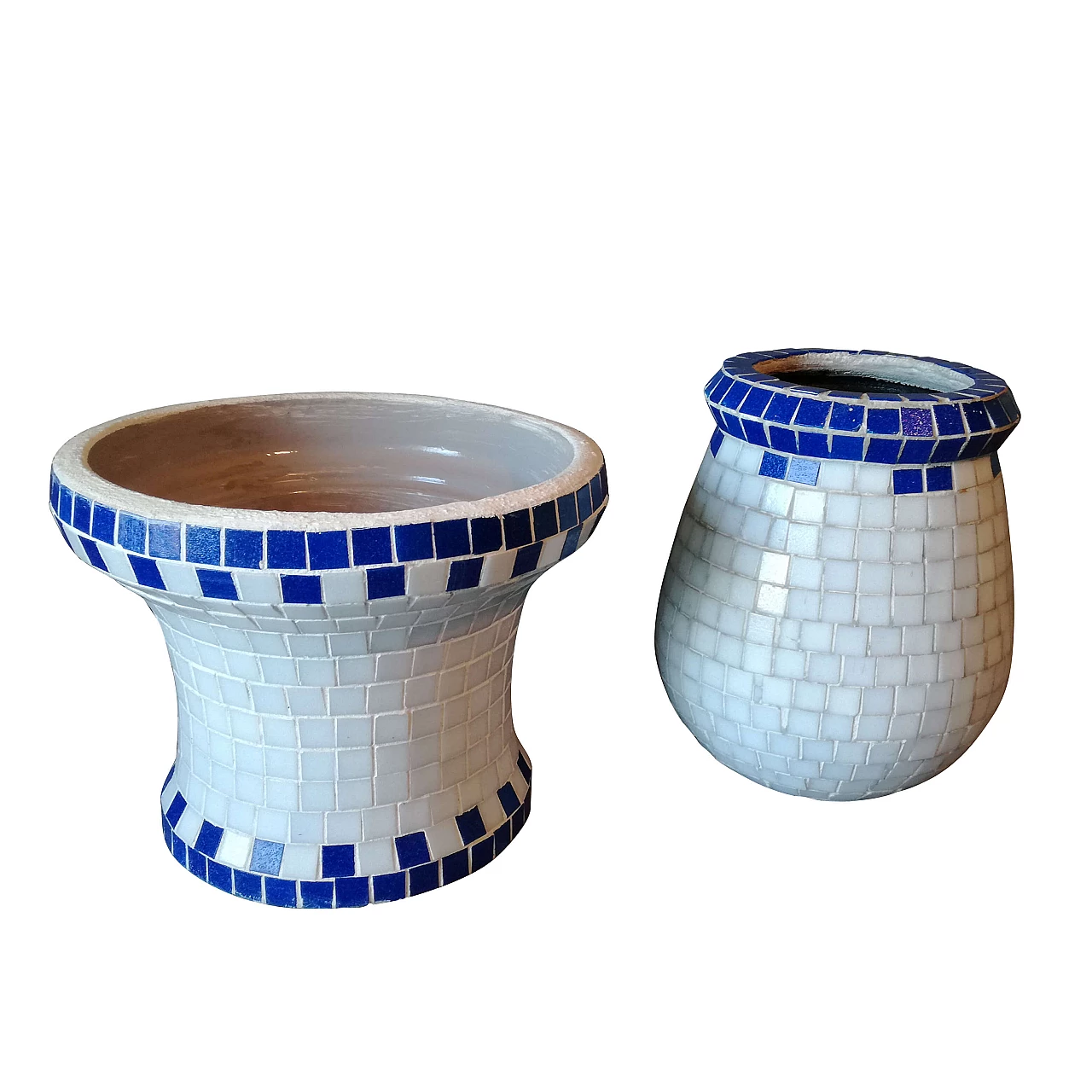 Coppia di vasi in mosaico Bisazza 1151614