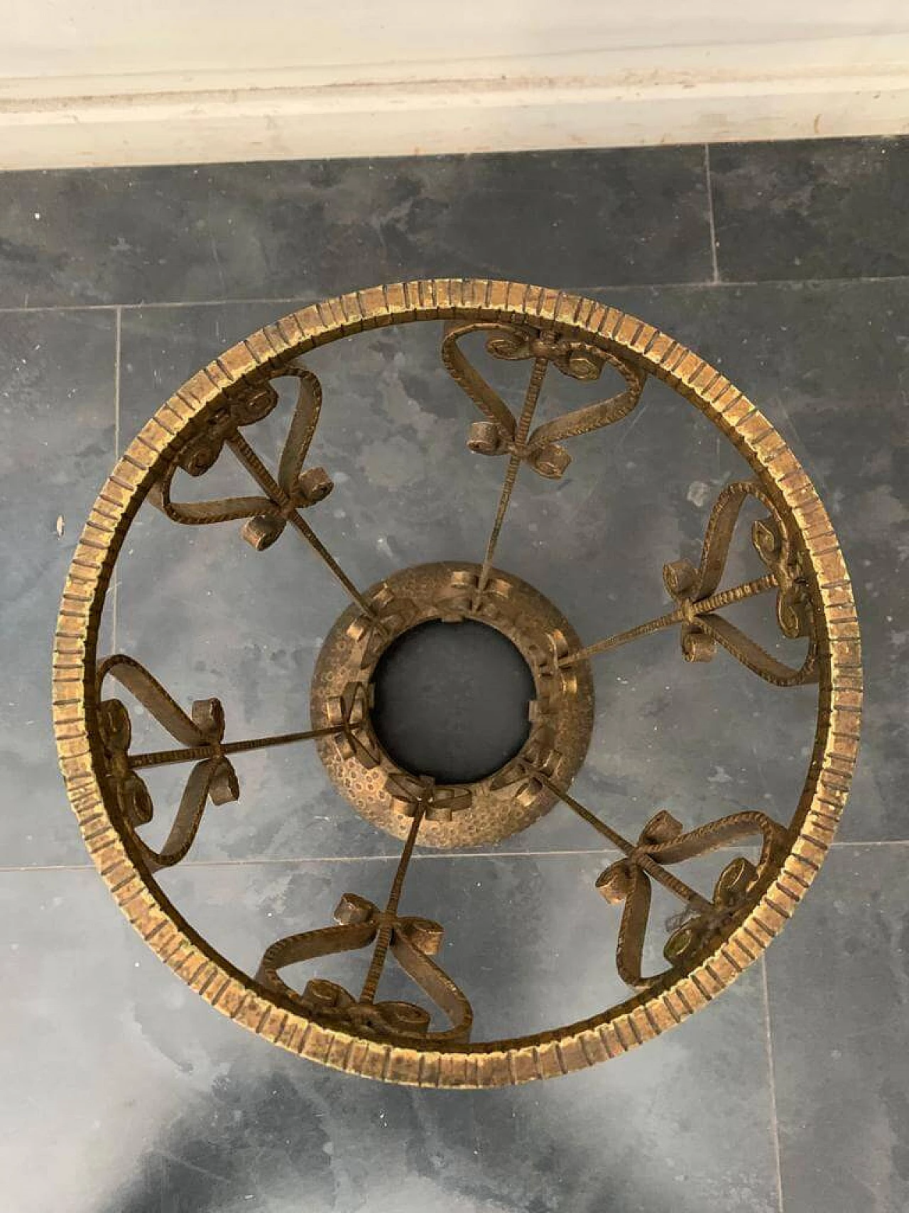 Umbrella stand in wrought iron, 60s 1151747