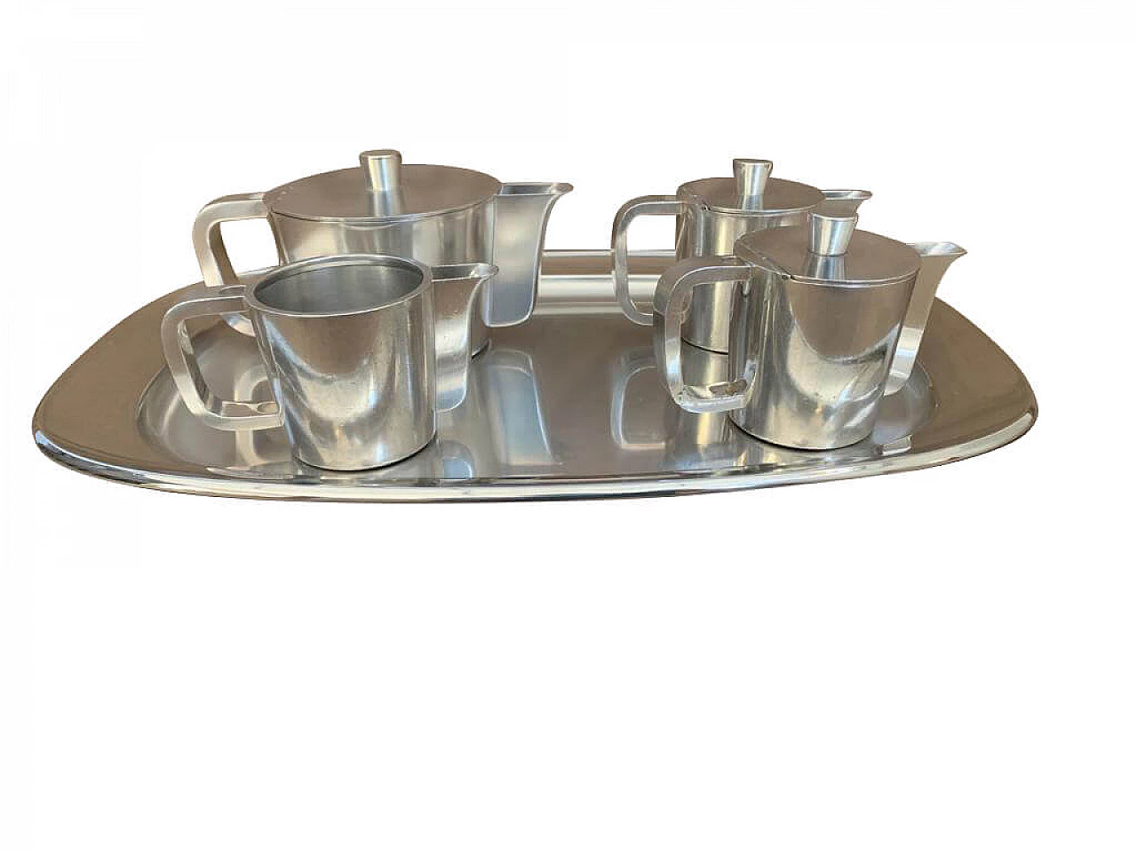 Gio Ponti coffee set of 5 items designed for Krupp marked Hotel Abners and Touring, 50s 1151760