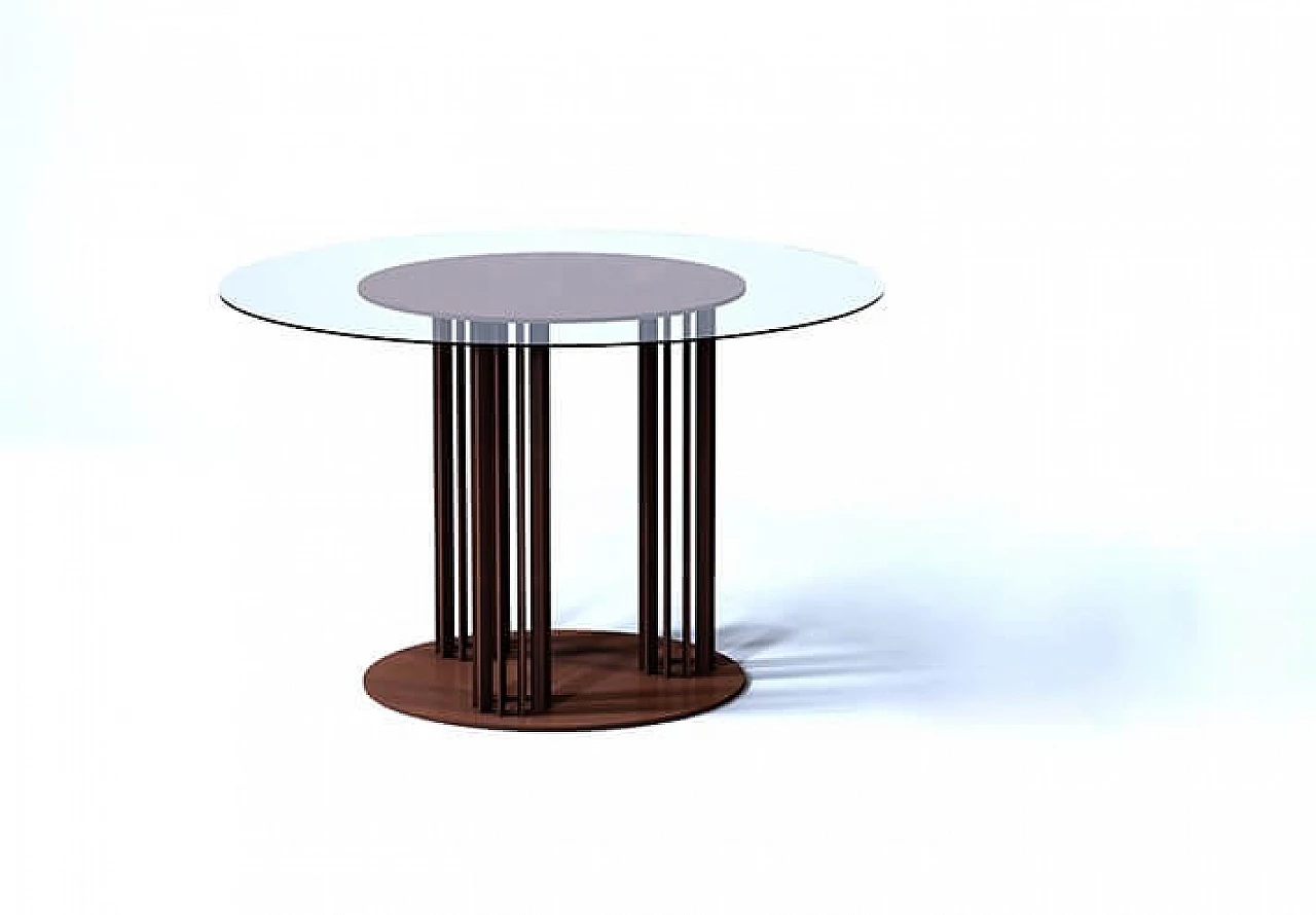 Table Kandisky 1923 in corten with glass top 1152653