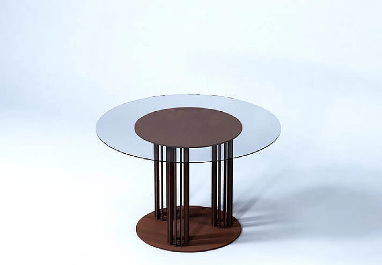Table Kandisky 1923 in corten with glass top 1152654