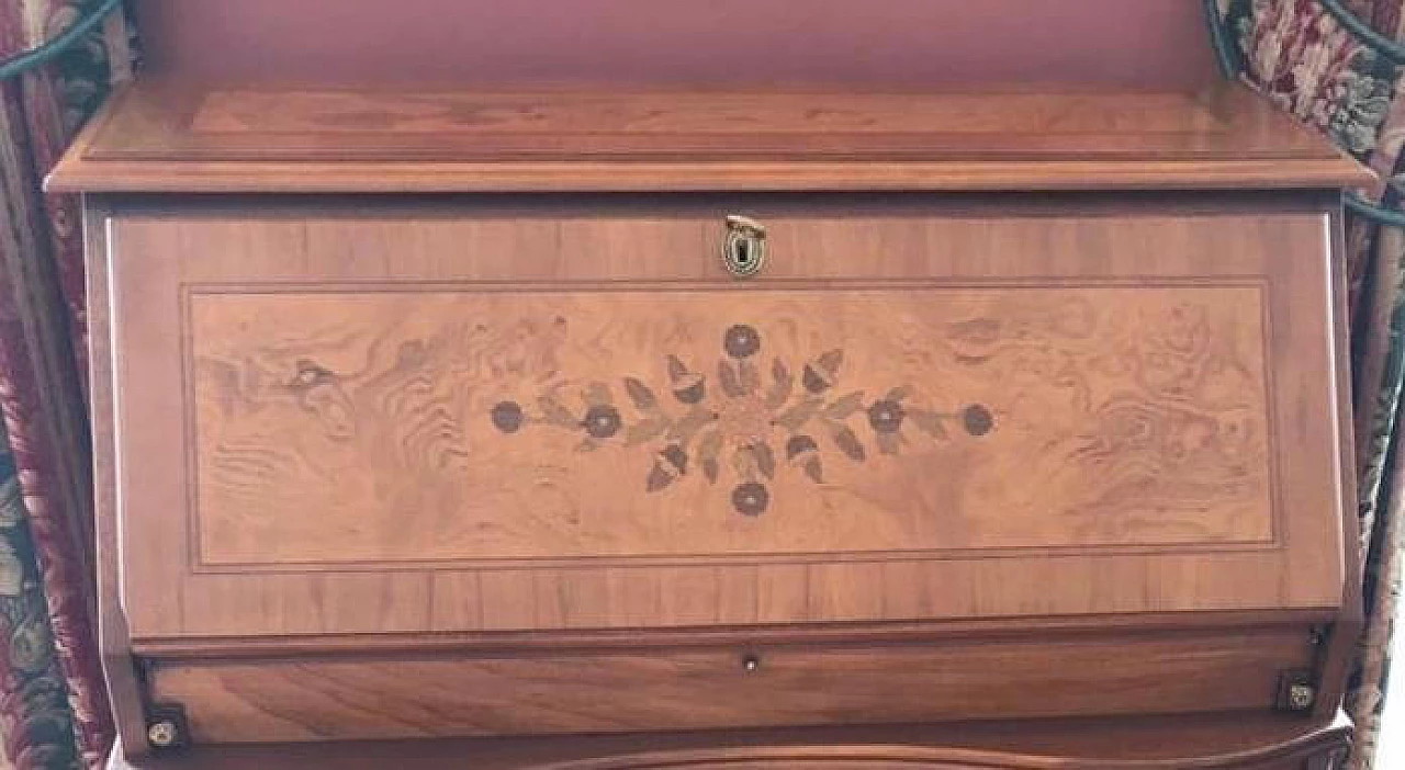 Desk with floral inlays and flap 1153546
