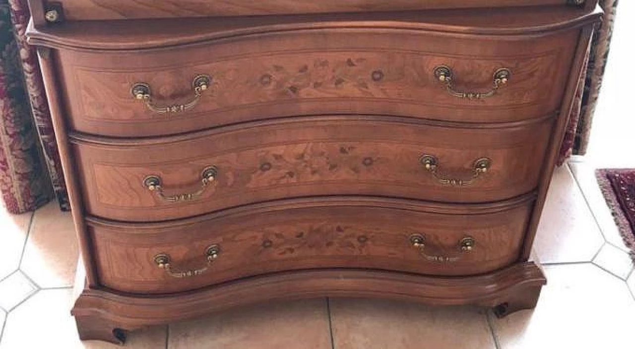 Desk with floral inlays and flap 1153547