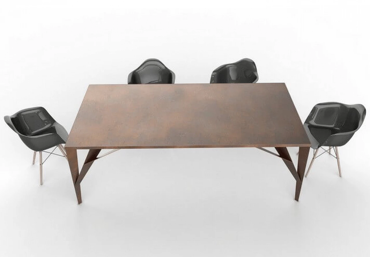 Tavolo Tree X in corten 1153595