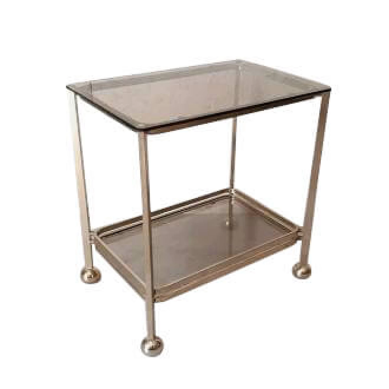Bar trolley with glass top by Allegri, 70s 1153658