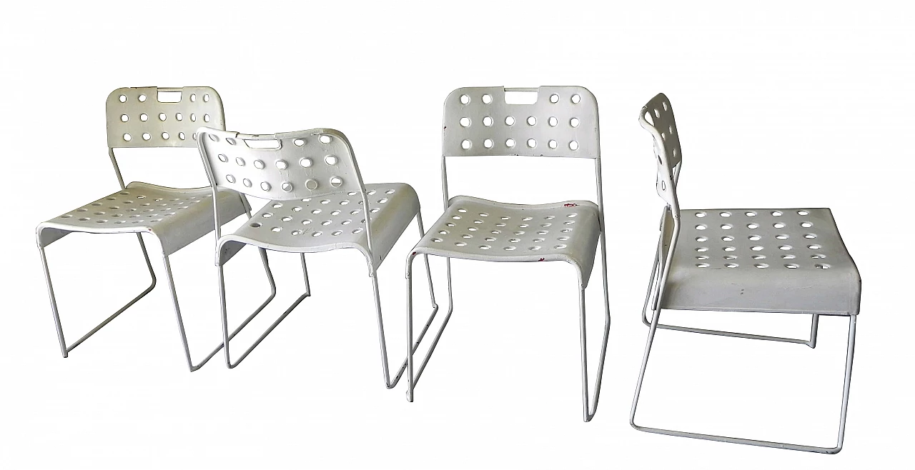 4 Sedie Omstak di Rodney Kinsman per Bieffeplast, 90s 1153661