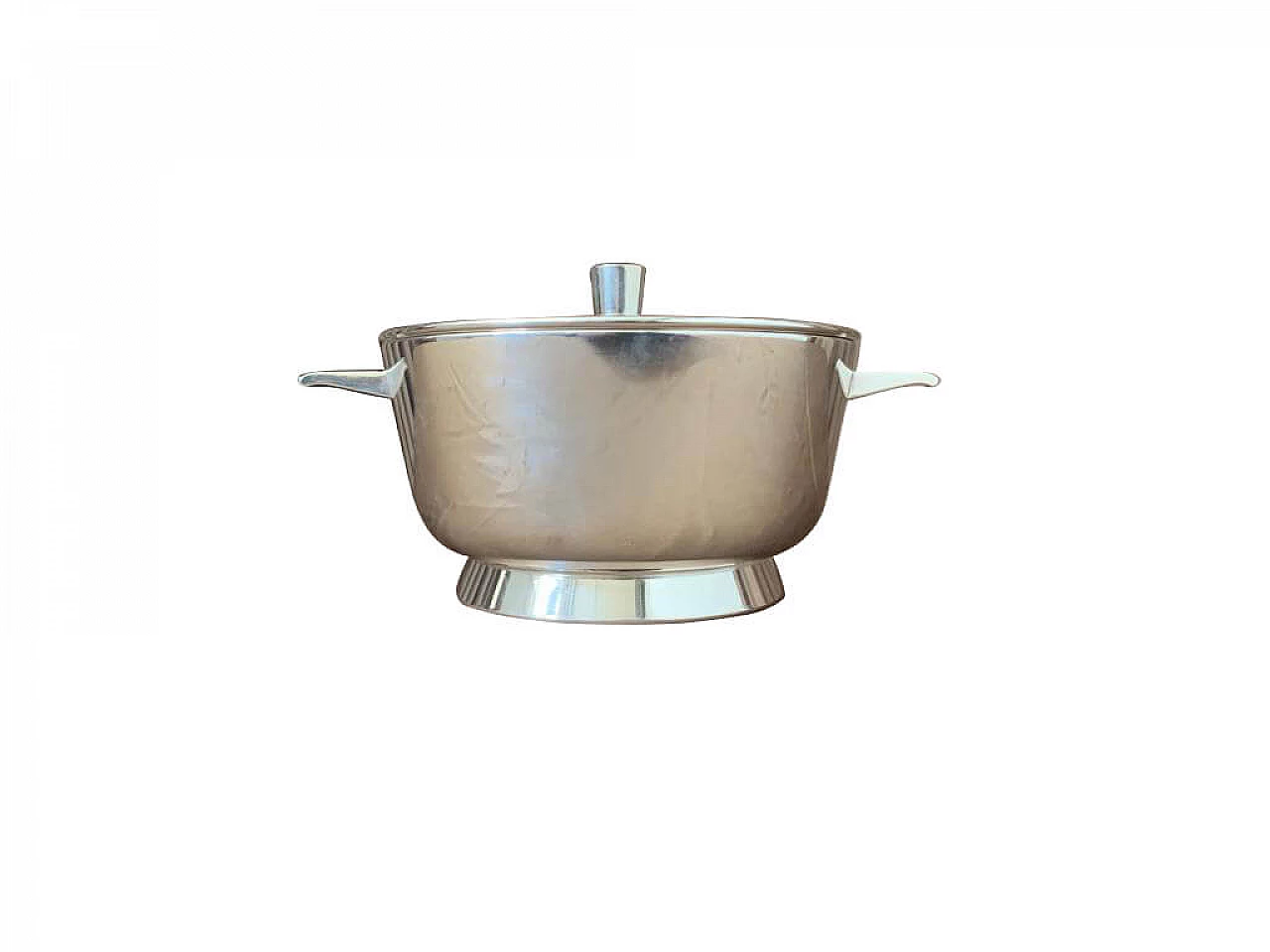 Nickel and silver container by Gio Ponti for Krupp Milano, 1950s 1153769