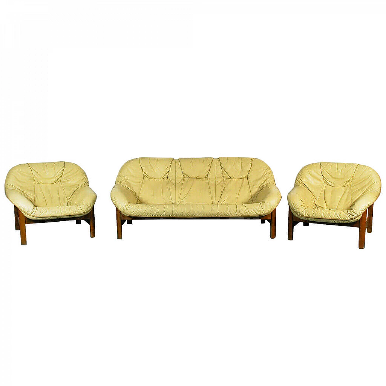 Sofa and pair of armchairs Brazilian design, 70s 1153986