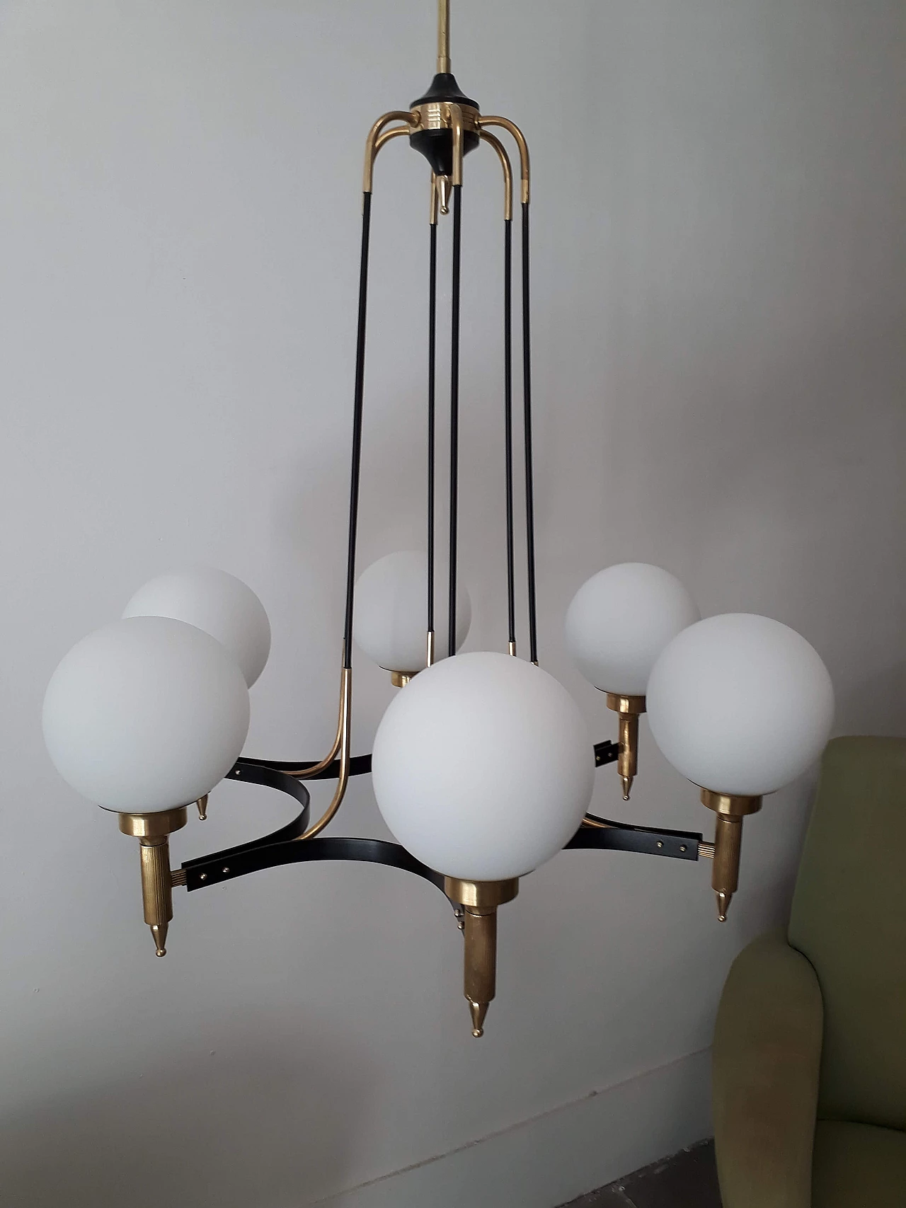 Stilnovo chandelier, 6 lights 1154043