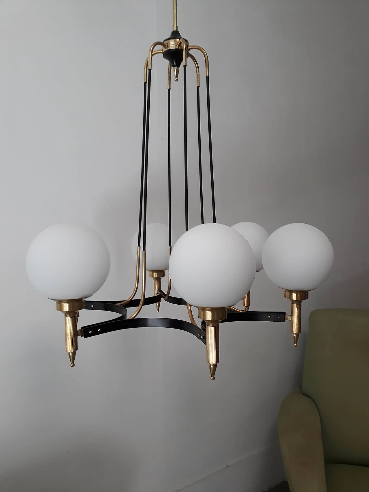 Stilnovo chandelier, 6 lights 1154051
