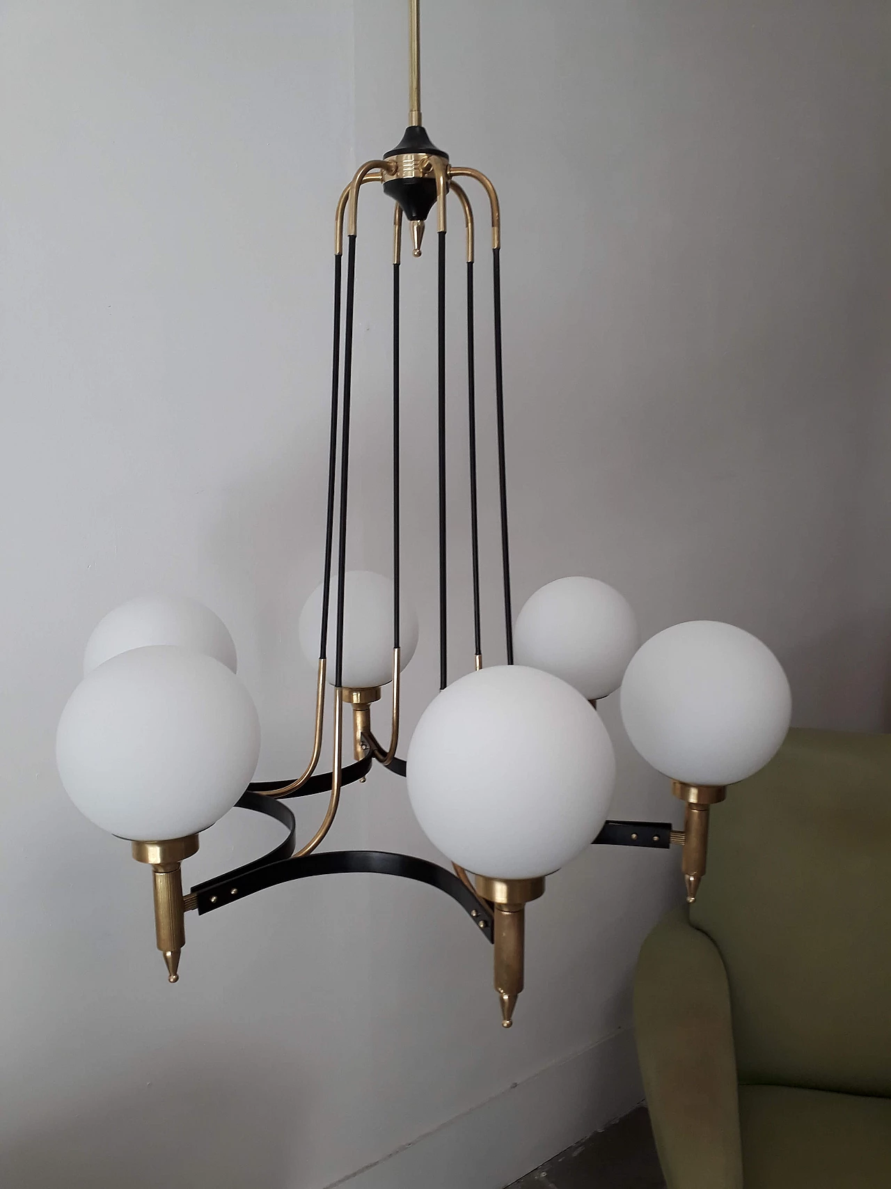 Stilnovo chandelier, 6 lights 1154062