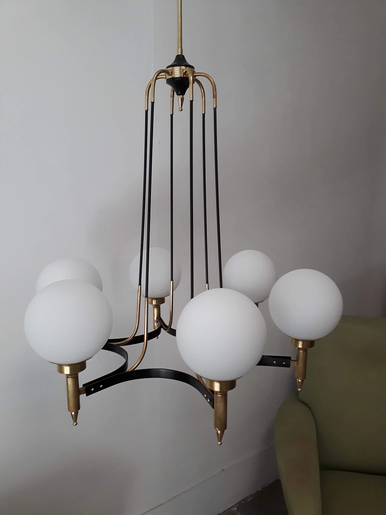 Lampadario di Stilnovo, a 6 luci 1154062