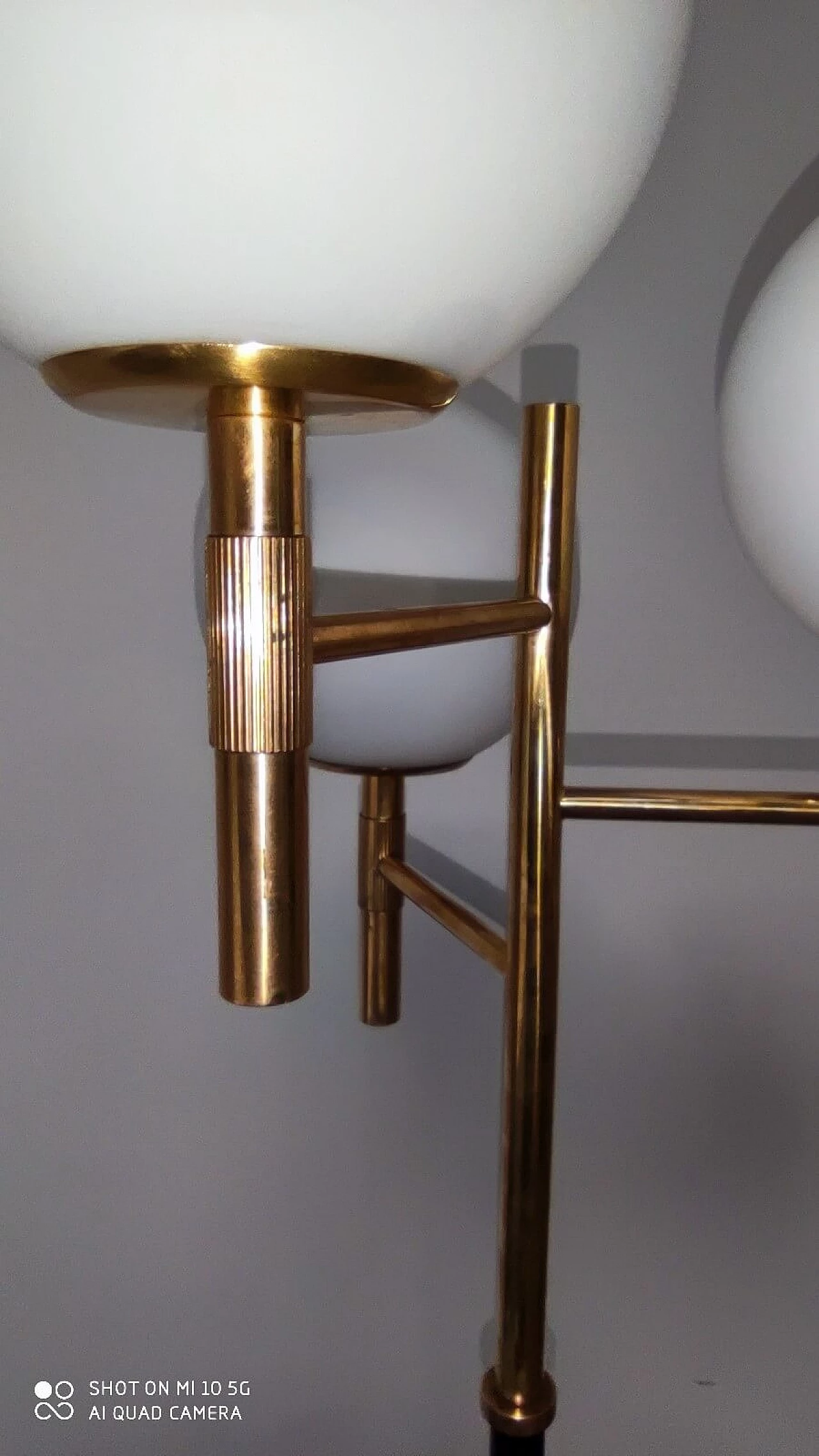 Brass floor lamp with 3 lights 1154108