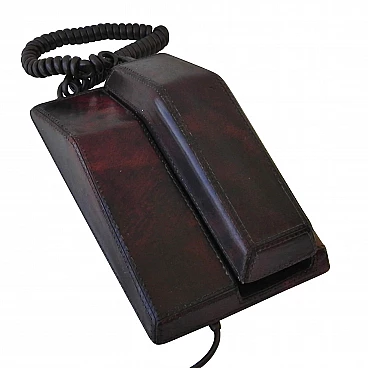 Contempora phone covered in leather, 70s