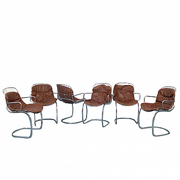 6 Chairs by Gastone Rinaldi for Rima, 70's