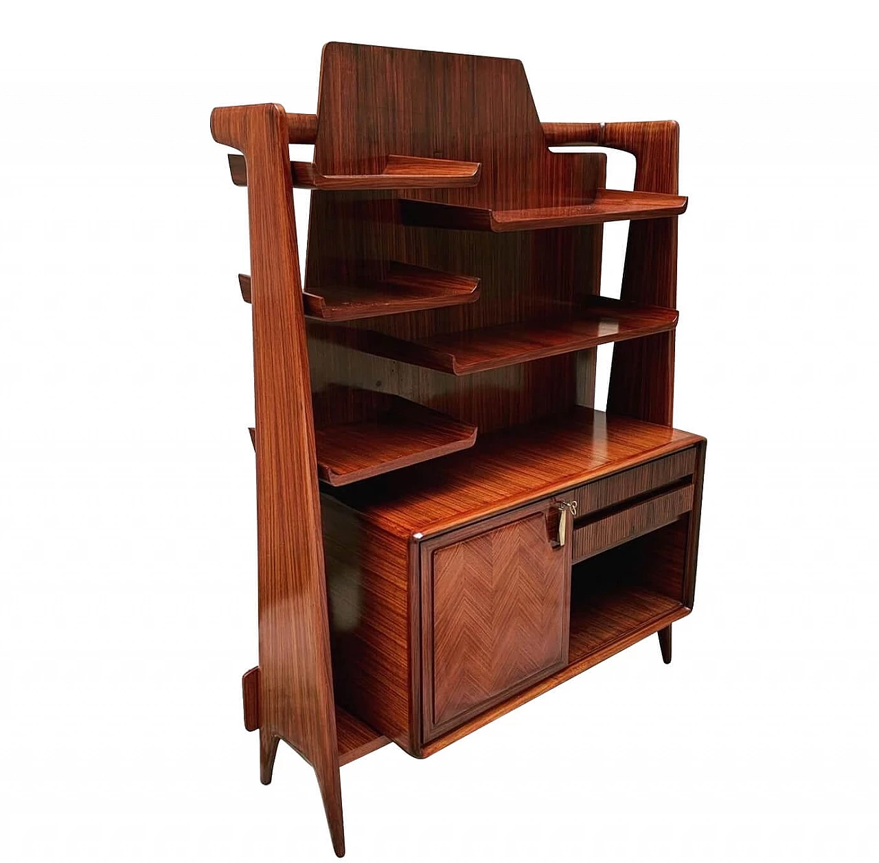Rosewood bookcase in the style of Ico Parisi, 1940s 1154479