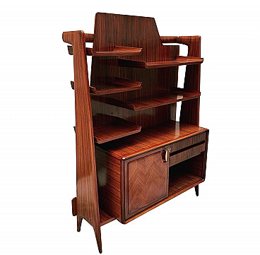Rosewood bookcase in the style of Ico Parisi, 1940s