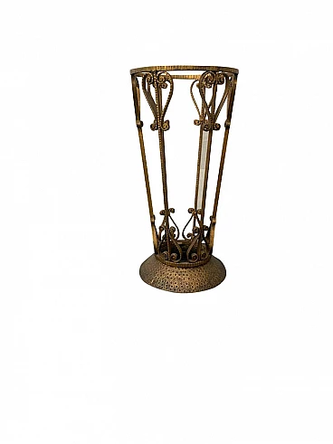 Umbrella stand in wrought iron, 60s