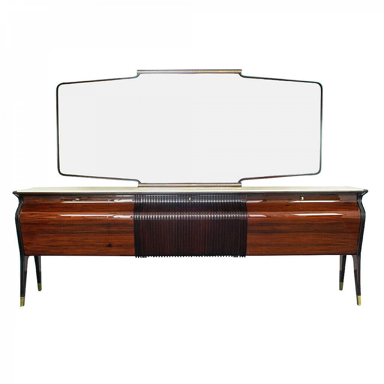 Rosewood sideboard with mirror by Osvaldo Borsani, 1940's 1154611