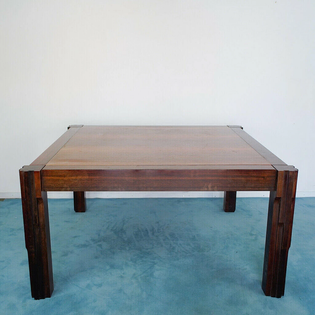 Tavolo da pranzo in legno di Angelo Mangiarotti, anni '60 1154761