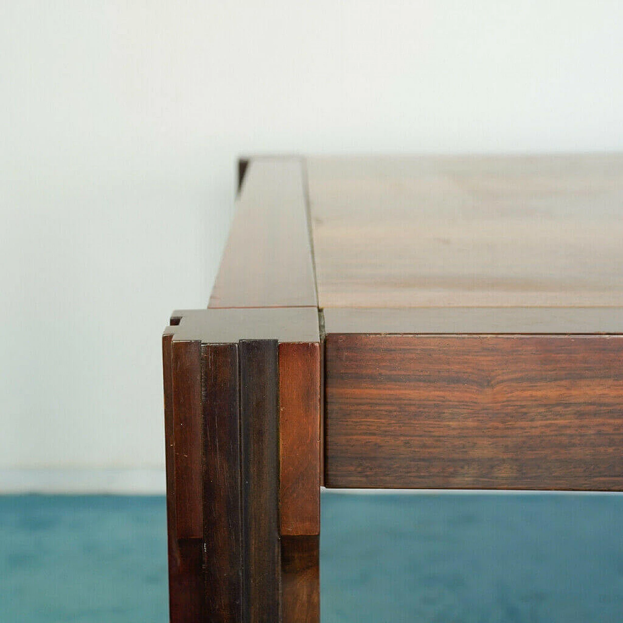Tavolo da pranzo in legno di Angelo Mangiarotti, anni '60 1154762