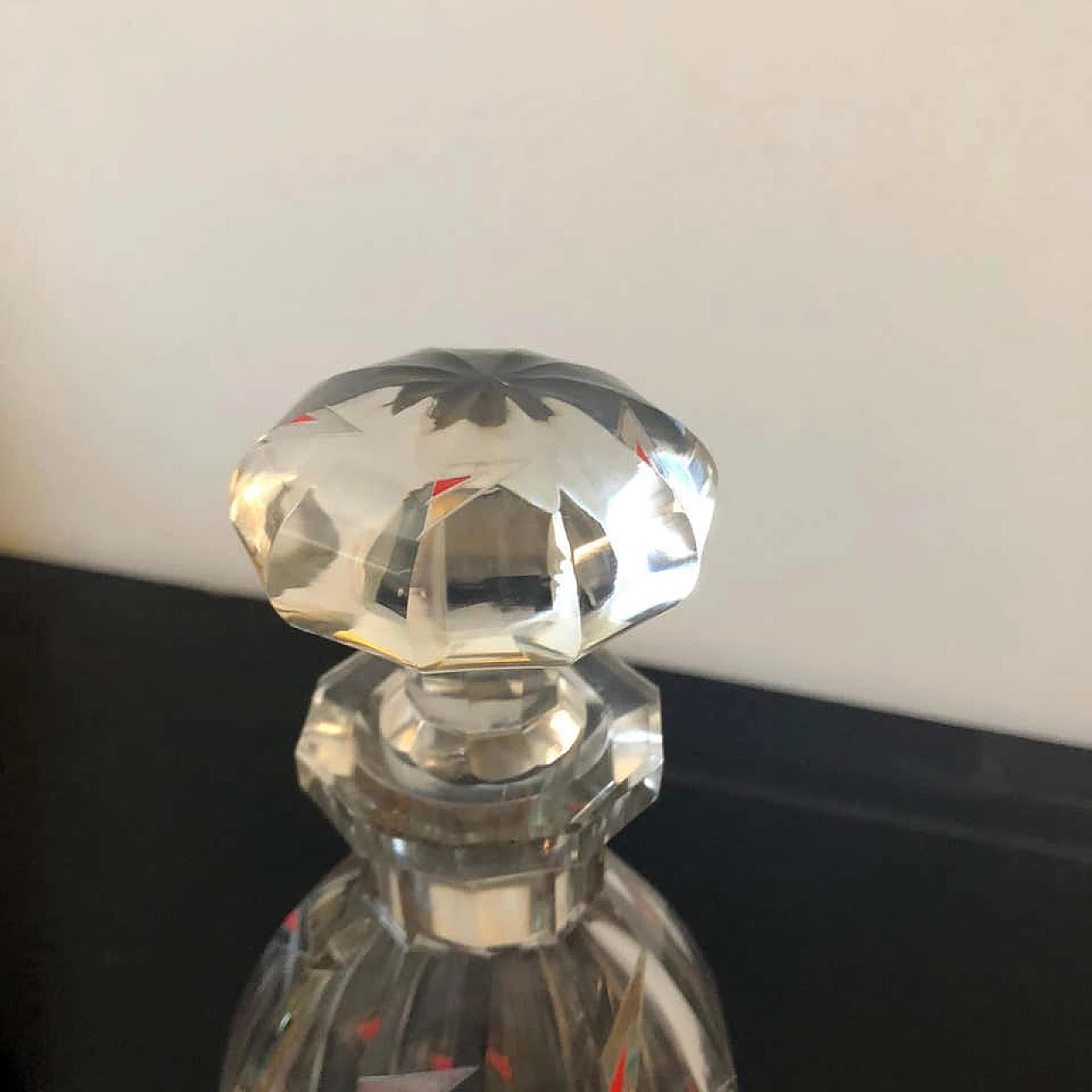 Art Deco Crystal Bottle, 1930's 1155014