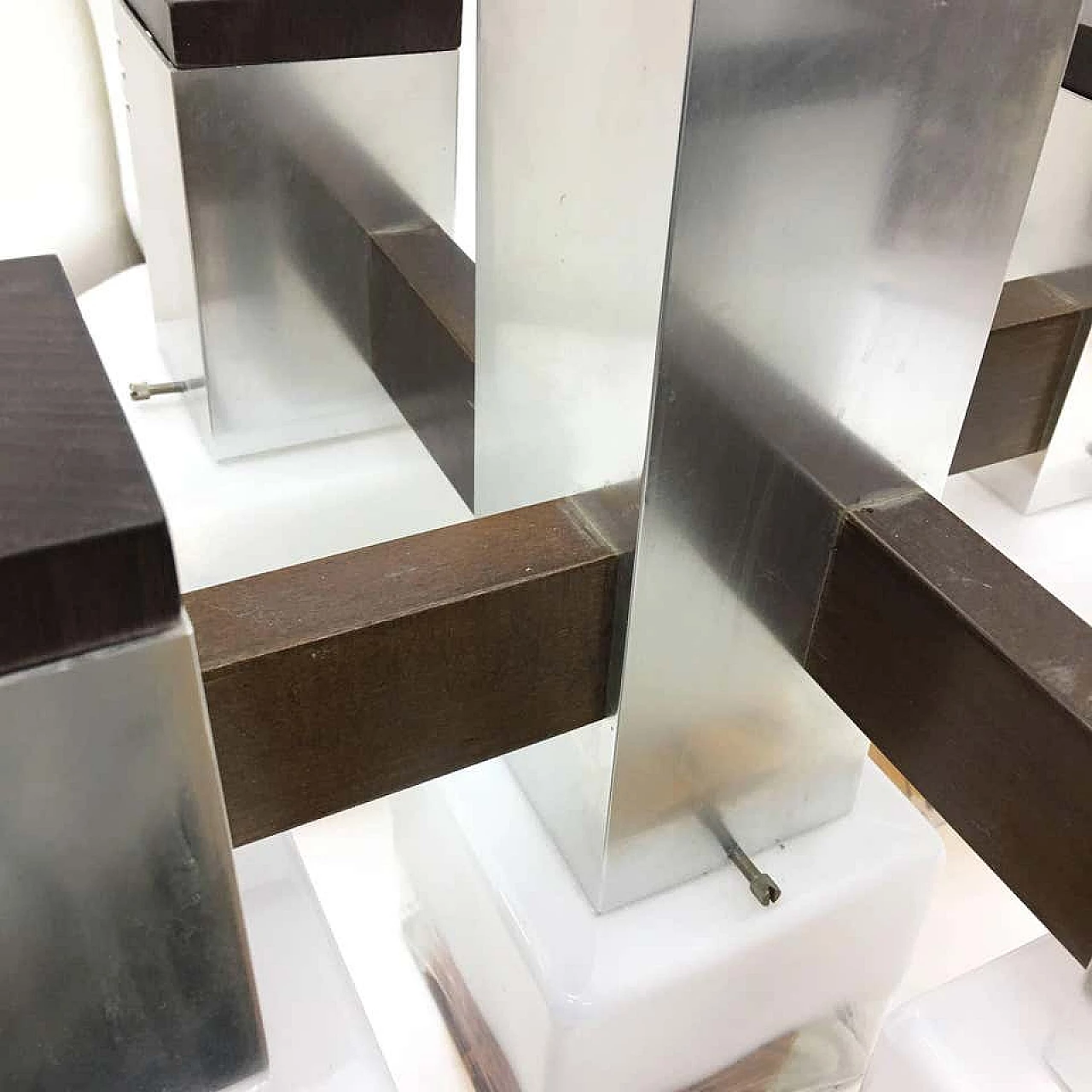 Cubic Chandelier designed by Gaetano Sciolari for Mazzega, 1970s 1155068